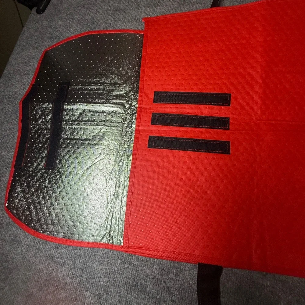 DoorDash Insulated Food Delivery Bag Red‎ Collapsible Thermal Bag